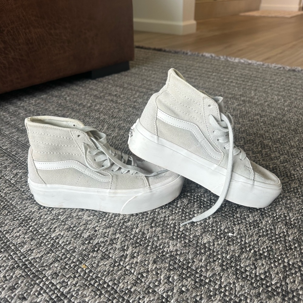 Vans oldschool High-Top Platform Sneakers in Light Gray